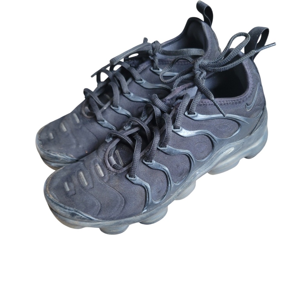 Nike Womens Air VaporMax Plus Size 8 Black‎ Synthetic Techwear Sneakers